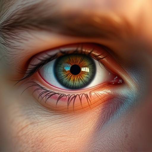 Stylized icon depicting a human eye with subtle emotional cues