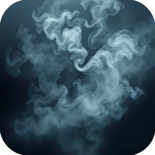 Stylized icon representing a swirling mist or fog, conveying atmosphere and mood