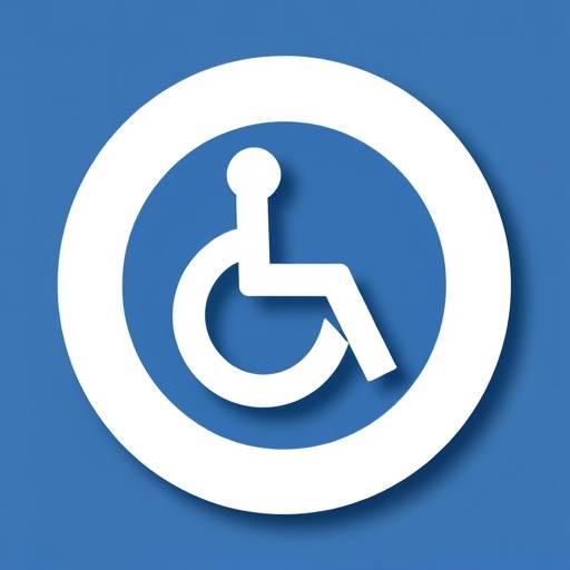 Stylized icon representing WCAG guidelines with checkmarks and a universal access symbol
